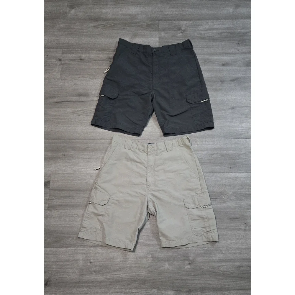 Wrangler ATG Shorts Mens 34 All Terrain Gear Cargo Outdoor Hiking Lot of 2